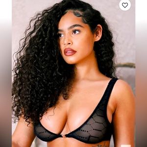 Savage X Fenty Flocked Logo Bralette
